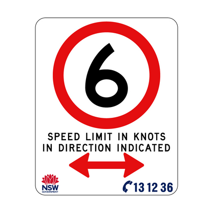 Speed Limit In Knots 570mm x 710mm