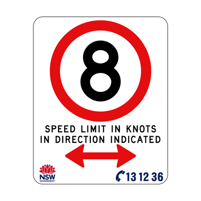 Speed Limit In Knots 570mm x 710mm