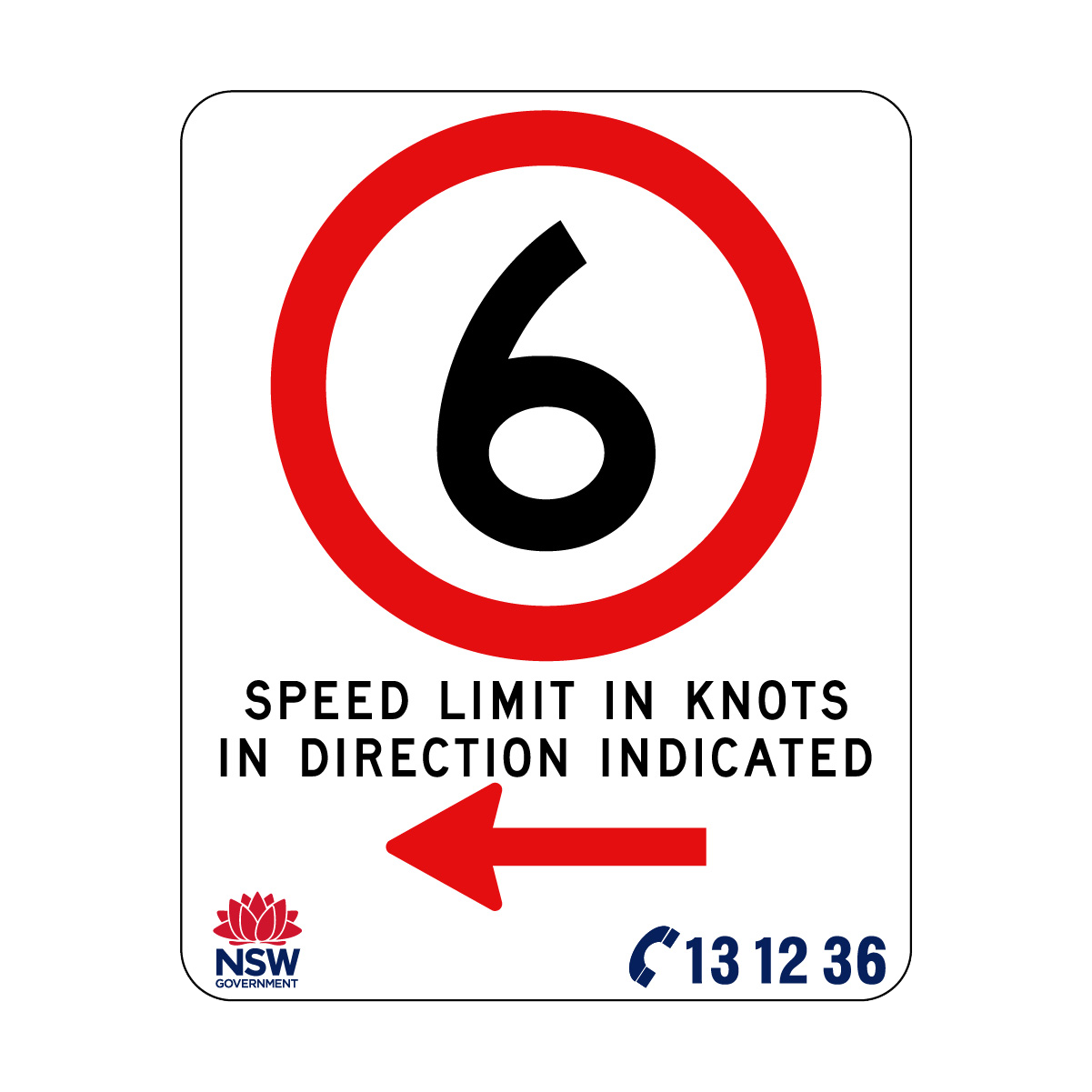 Speed Limit In Knots 570mm x 710mm