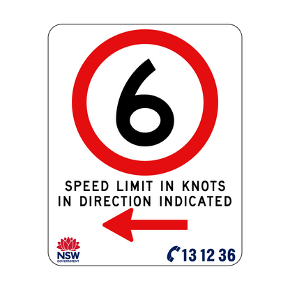 Speed Limit In Knots 570mm x 710mm