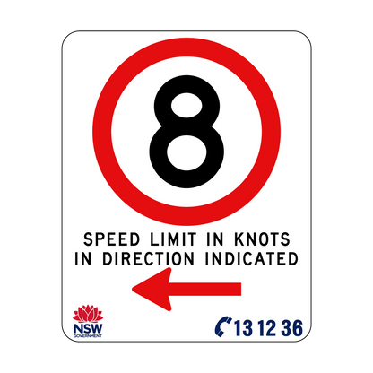 Speed Limit In Knots 570mm x 710mm