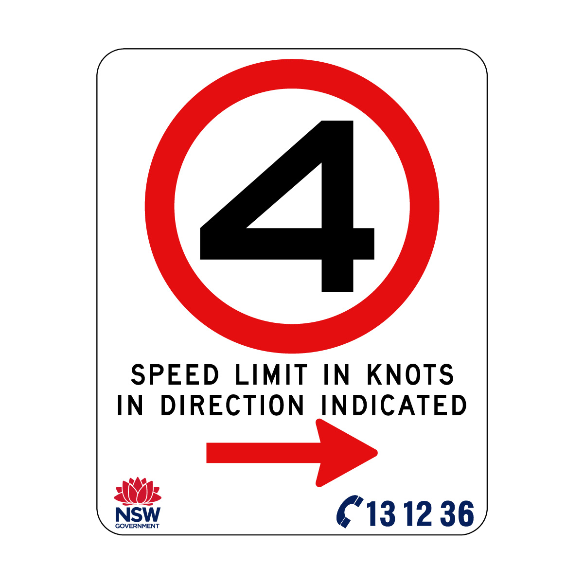 Speed Limit In Knots 570mm x 710mm