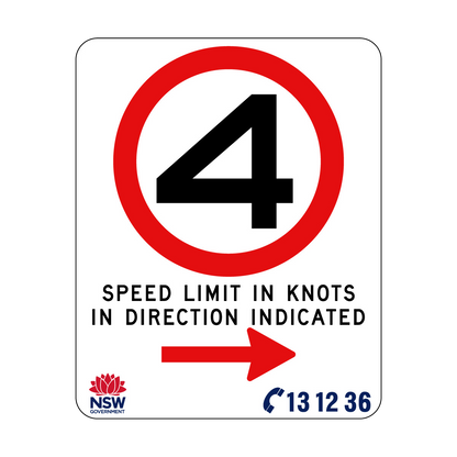 Speed Limit In Knots 570mm x 710mm