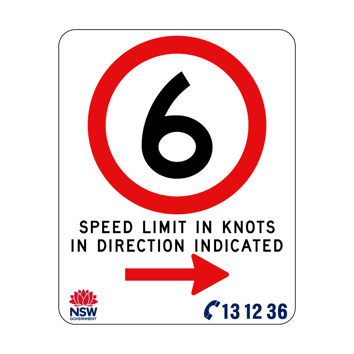 Speed Limit In Knots 570mm x 710mm