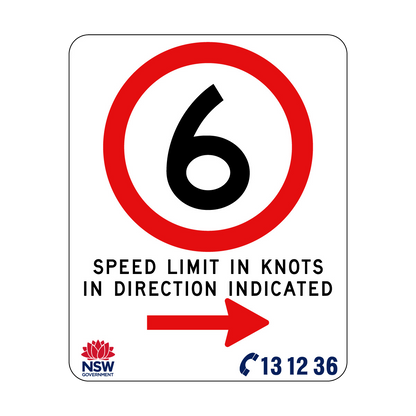 Speed Limit In Knots 570mm x 710mm