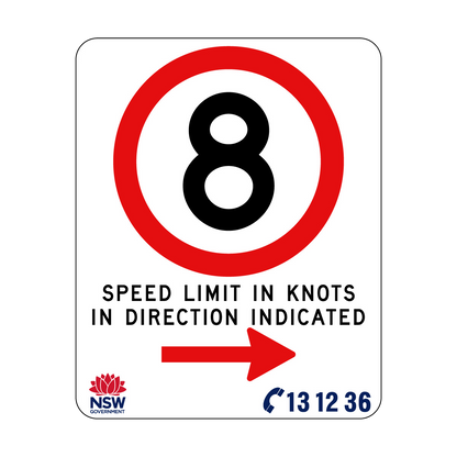 Speed Limit In Knots 570mm x 710mm