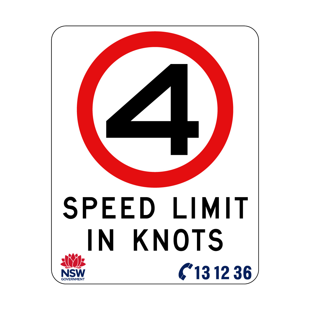 Speed Limit In Knots 570mm x 710mm