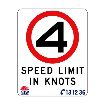 Speed Limit In Knots 570mm x 710mm