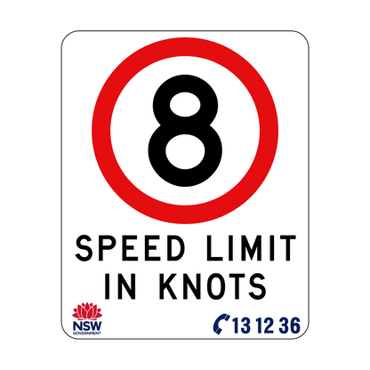 Speed Limit In Knots 570mm x 710mm