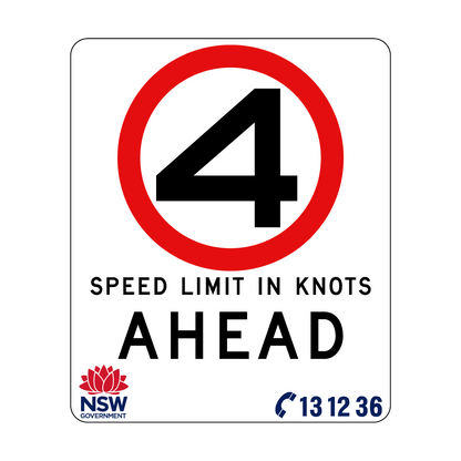 Speed Limit in Knots 750mm x 900mm