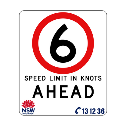 Speed Limit in Knots 750mm x 900mm