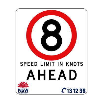 Speed Limit in Knots 750mm x 900mm