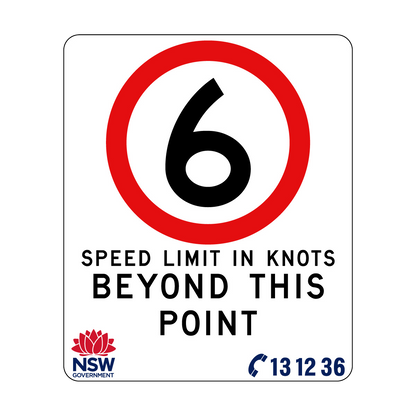 Speed Limit in Knots 750mm x 900mm