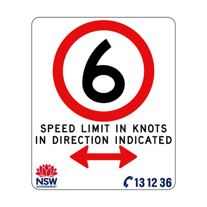 Speed Limit in Knots 750mm x 900mm