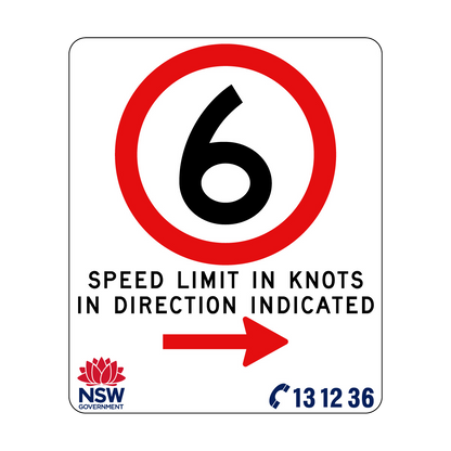 Speed Limit in Knots 750mm x 900mm