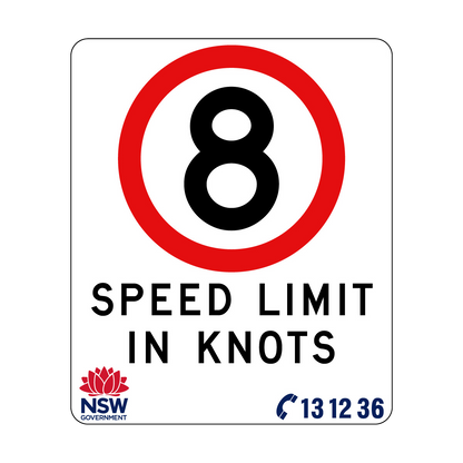 Speed Limit in Knots 750mm x 900mm