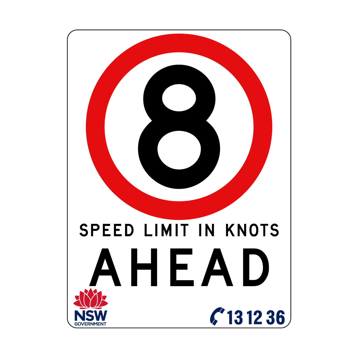 Speed Limit in Knots 900mm x 1200mm