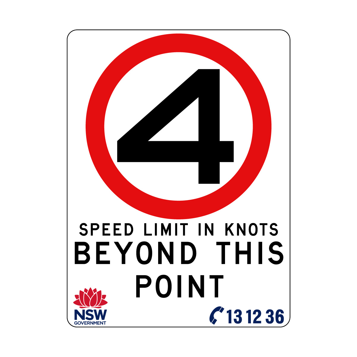 Speed Limit in Knots 900mm x 1200mm