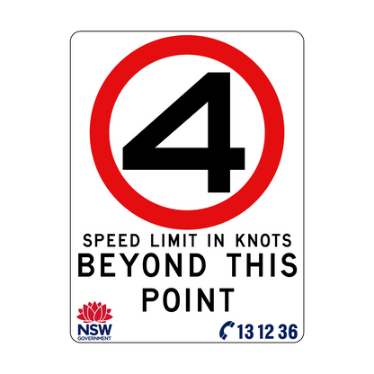 Speed Limit in Knots 900mm x 1200mm