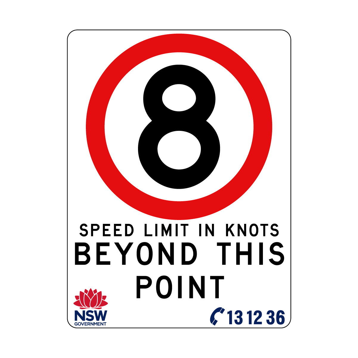 Speed Limit in Knots 900mm x 1200mm