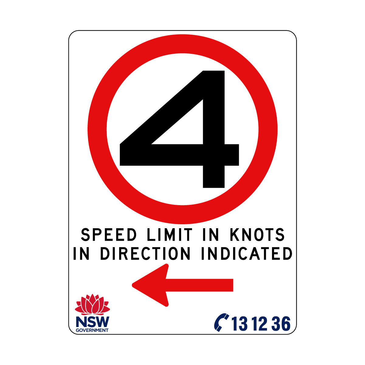 Speed Limit in Knots 900mm x 1200mm