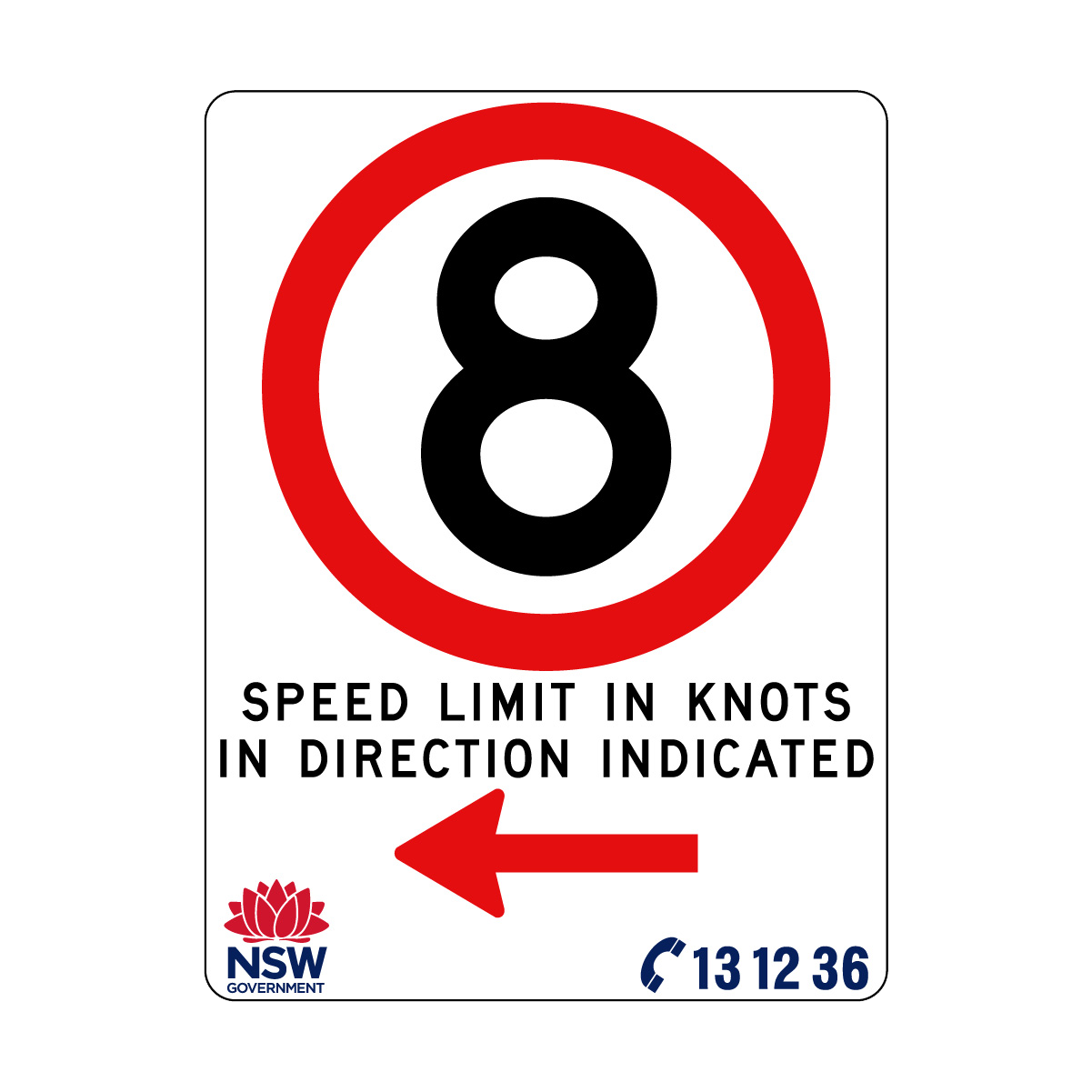 Speed Limit in Knots 900mm x 1200mm