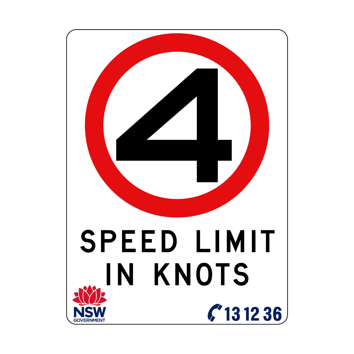 Speed Limit in Knots 900mm x 1200mm