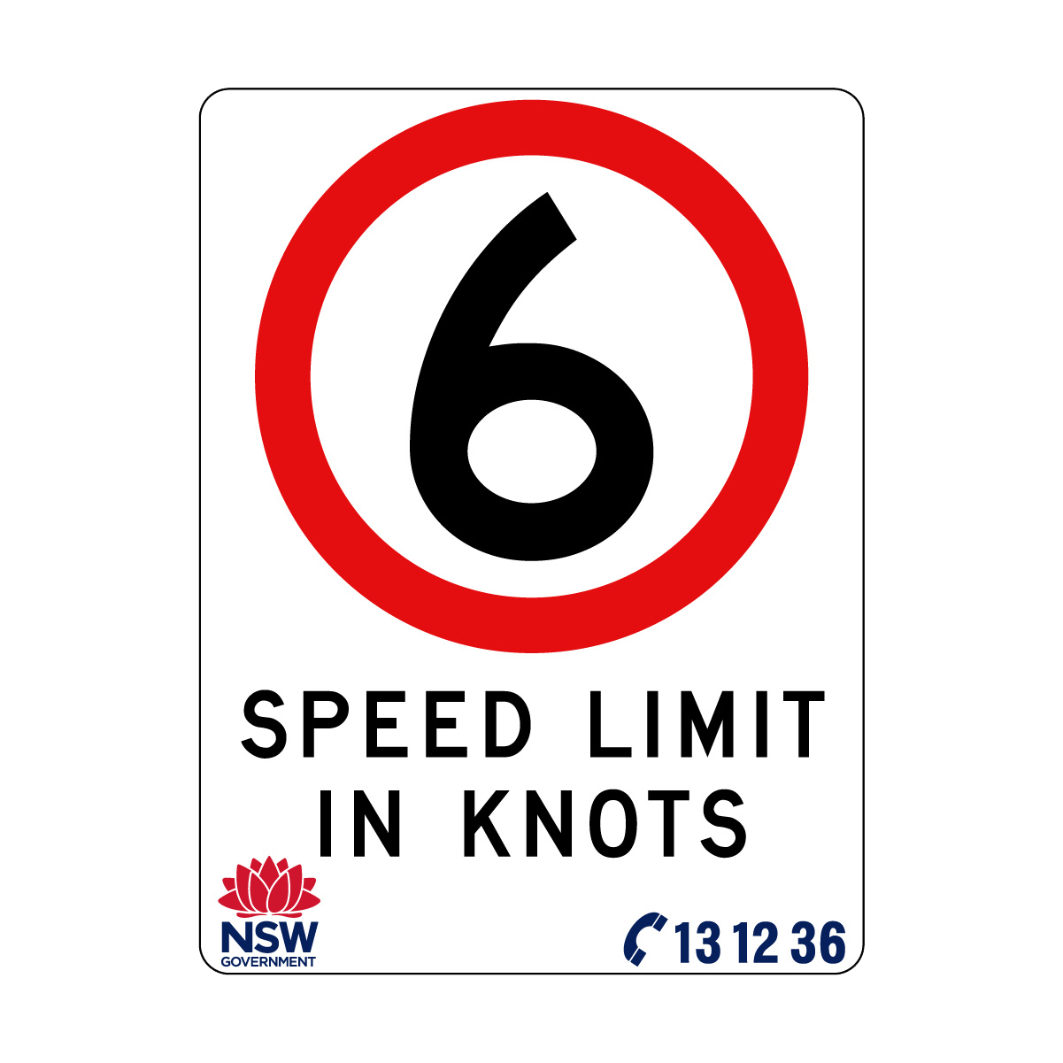 Speed Limit in Knots 900mm x 1200mm