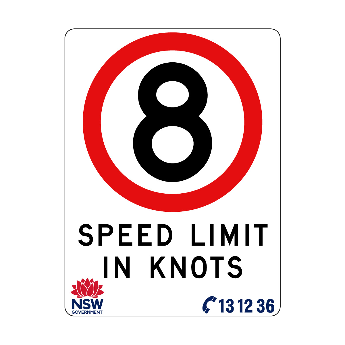 Speed Limit in Knots 900mm x 1200mm