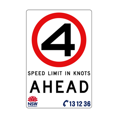 Speed Limit in Knots 1200mm x 1800mm