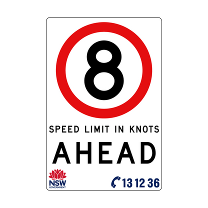 Speed Limit in Knots 1200mm x 1800mm