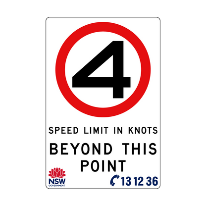 Speed Limit in Knots 1200mm x 1800mm