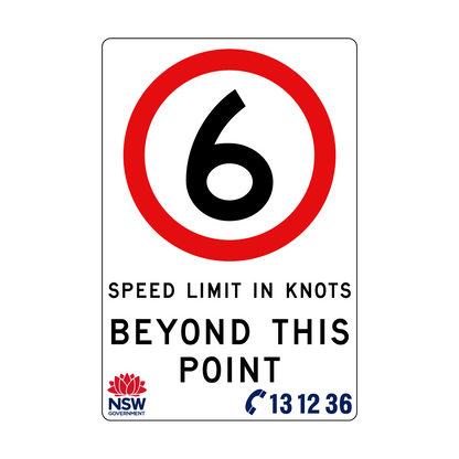 Speed Limit in Knots 1200mm x 1800mm