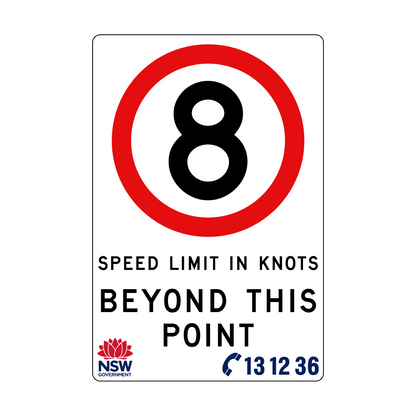 Speed Limit in Knots 1200mm x 1800mm