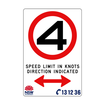 Speed Limit in Knots 1200mm x 1800mm