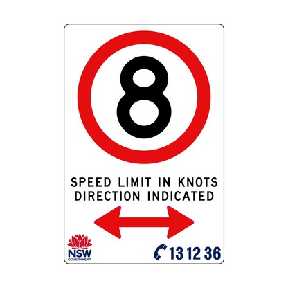 Speed Limit in Knots 1200mm x 1800mm