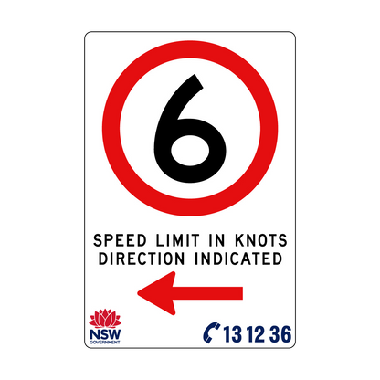 Speed Limit in Knots 1200mm x 1800mm