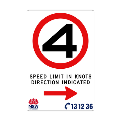 Speed Limit in Knots 1200mm x 1800mm