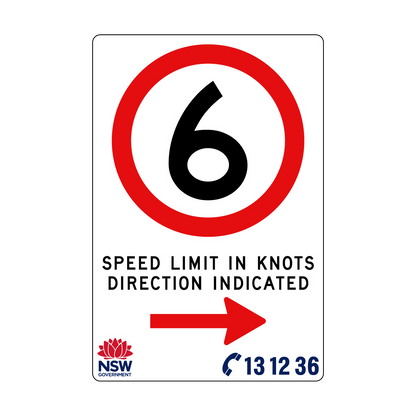 Speed Limit in Knots 1200mm x 1800mm