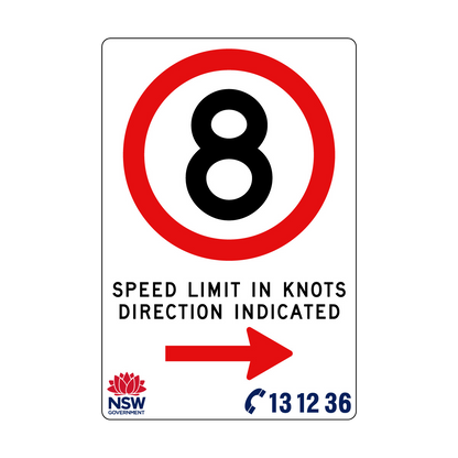 Speed Limit in Knots 1200mm x 1800mm