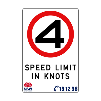 Speed Limit in Knots 1200mm x 1800mm