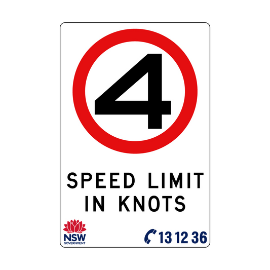 Speed Limit in Knots 1200mm x 1800mm