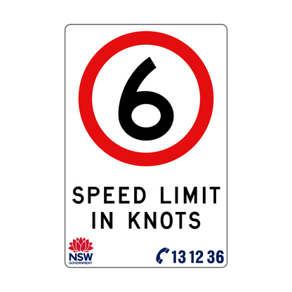 Speed Limit in Knots 1200mm x 1800mm