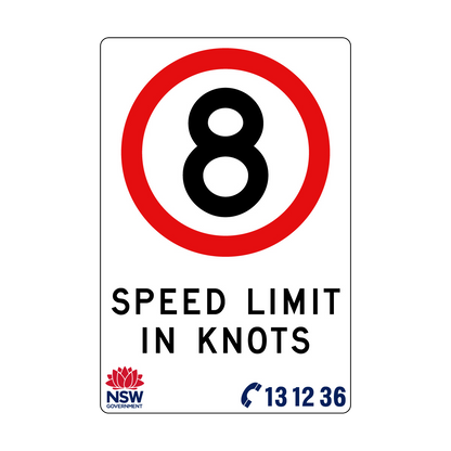 Speed Limit in Knots 1200mm x 1800mm