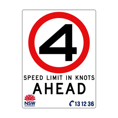 Speed Limit in Knots 1800mm x 2400mm