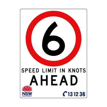 Speed Limit in Knots 1800mm x 2400mm