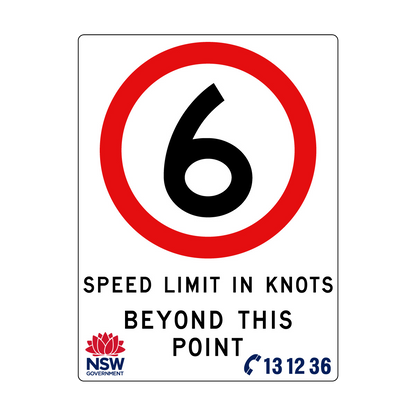 Speed Limit in Knots 1800mm x 2400mm