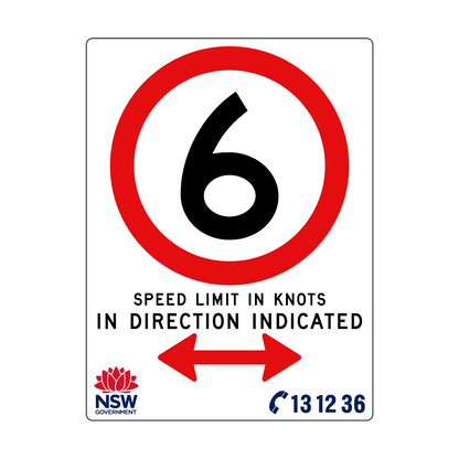 Speed Limit in Knots 1800mm x 2400mm