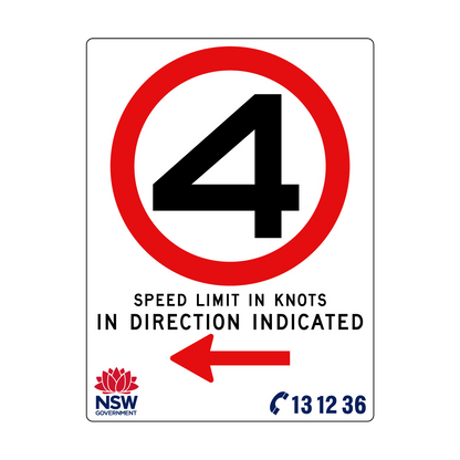 Speed Limit in Knots 1800mm x 2400mm