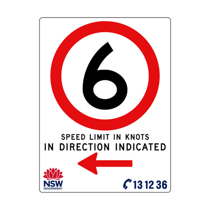 Speed Limit in Knots 1800mm x 2400mm